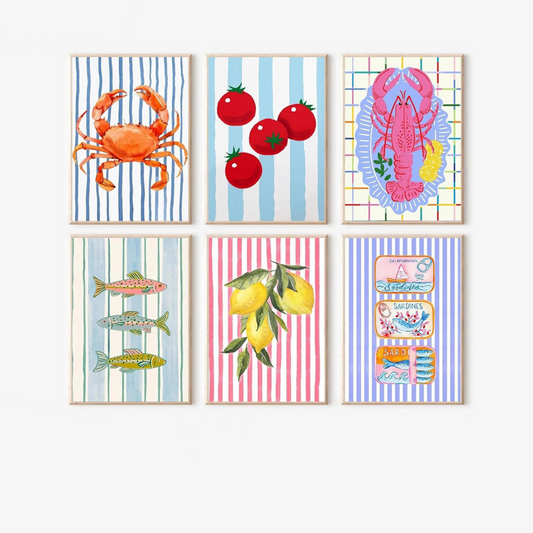 Seaside Supper Club - 6 Pack Paint by Numbers Kit