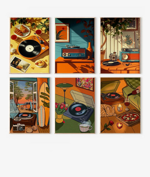 Vinyl & Coffee Club - 6 Pack Paint by Numbers Kit