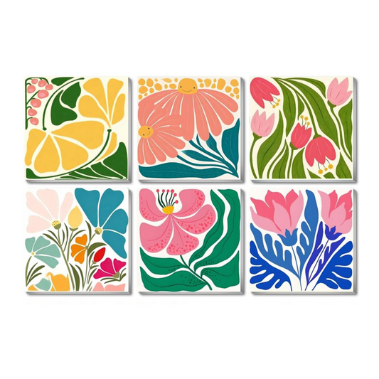 Flower Pop - 6 Pack Paint by Numbers Kit