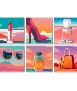 Pastel Glam Edit - 6 Pack Paint by Numbers Kit