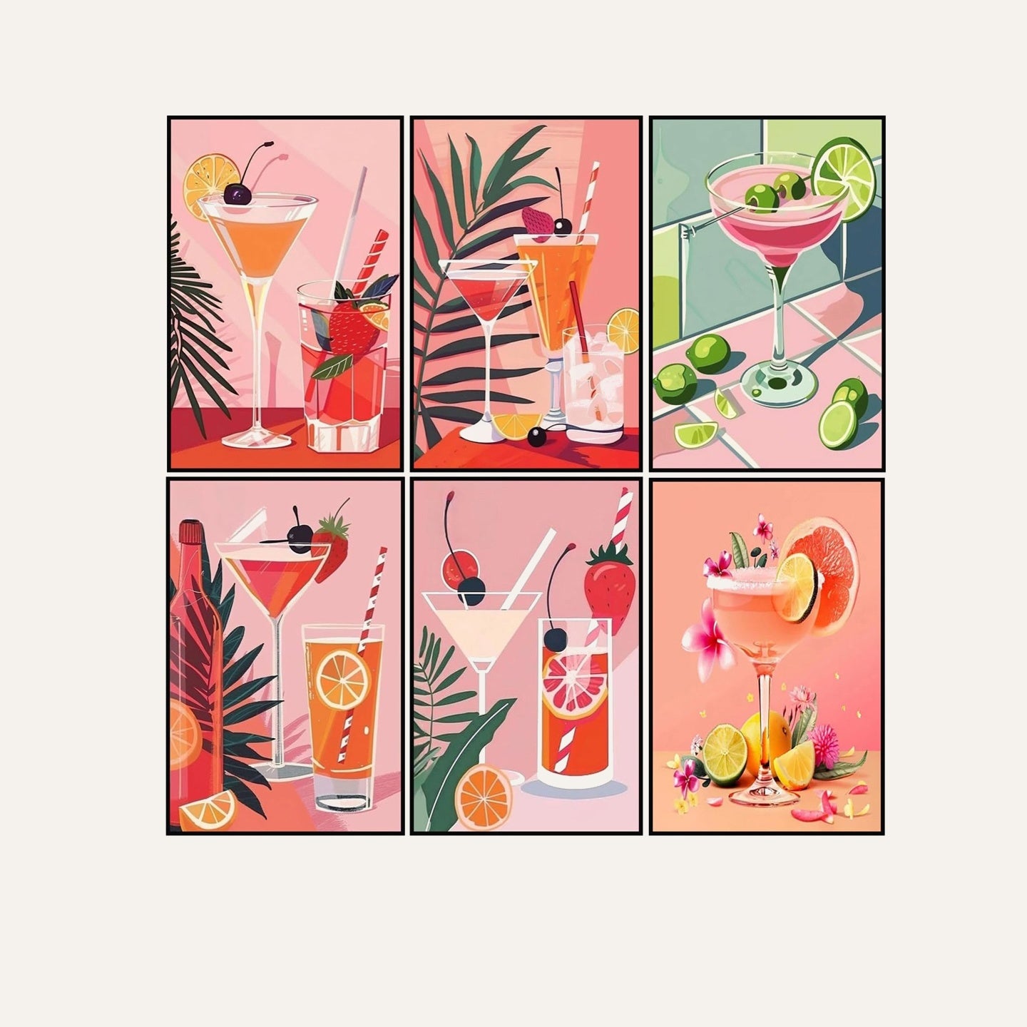 Pink Cocktail Hour - 6 Piece Kit
