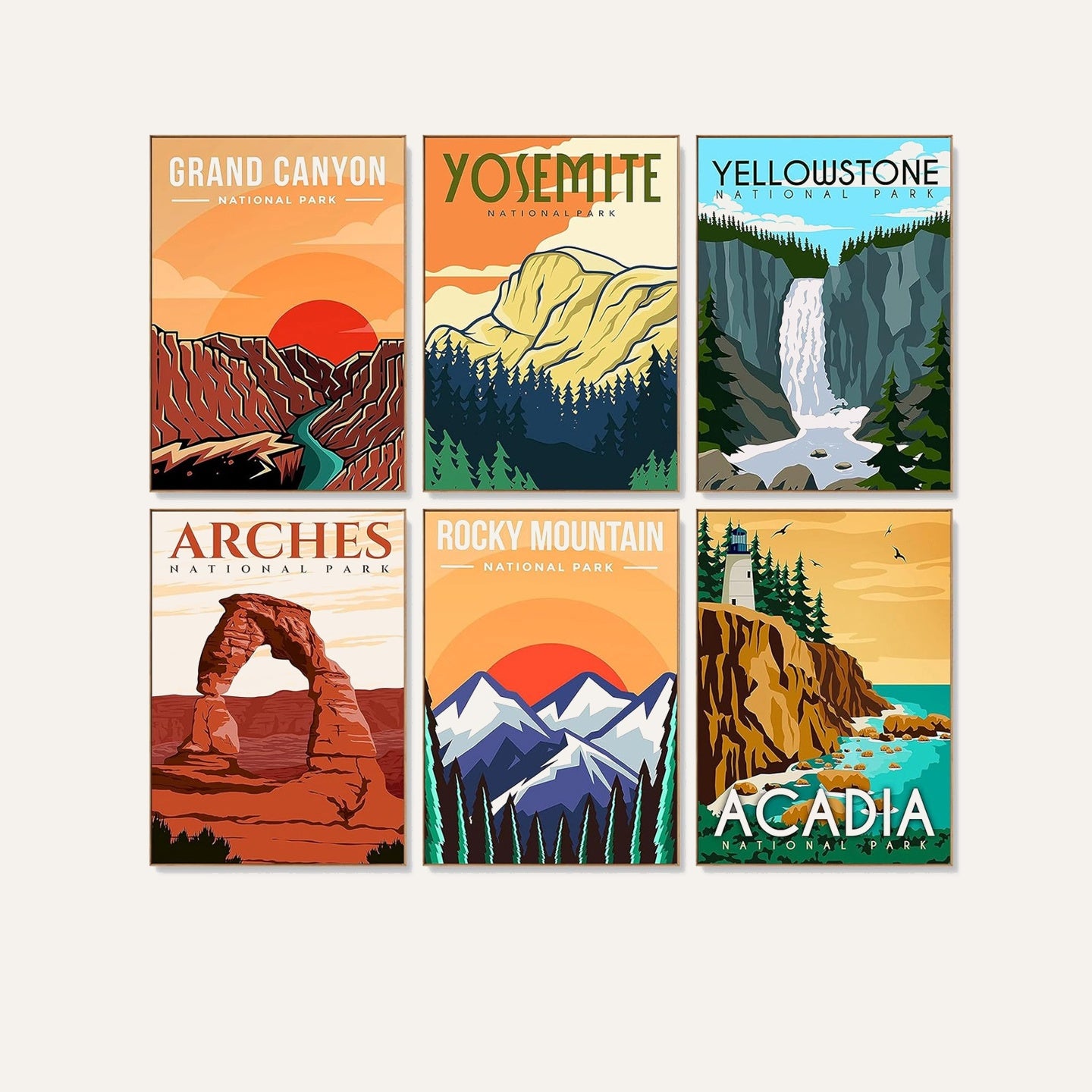 National Park Prints - 6 Piece Kit